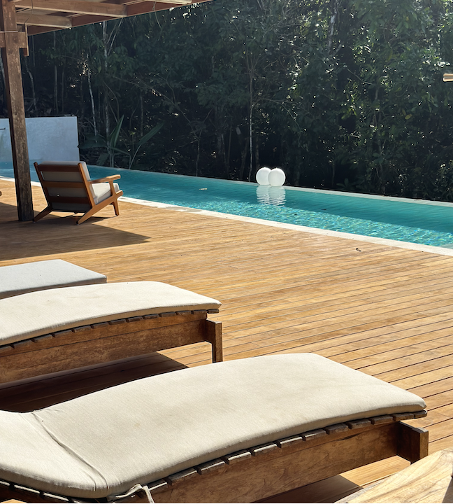 Home pool deck taru vacation rental montezuma